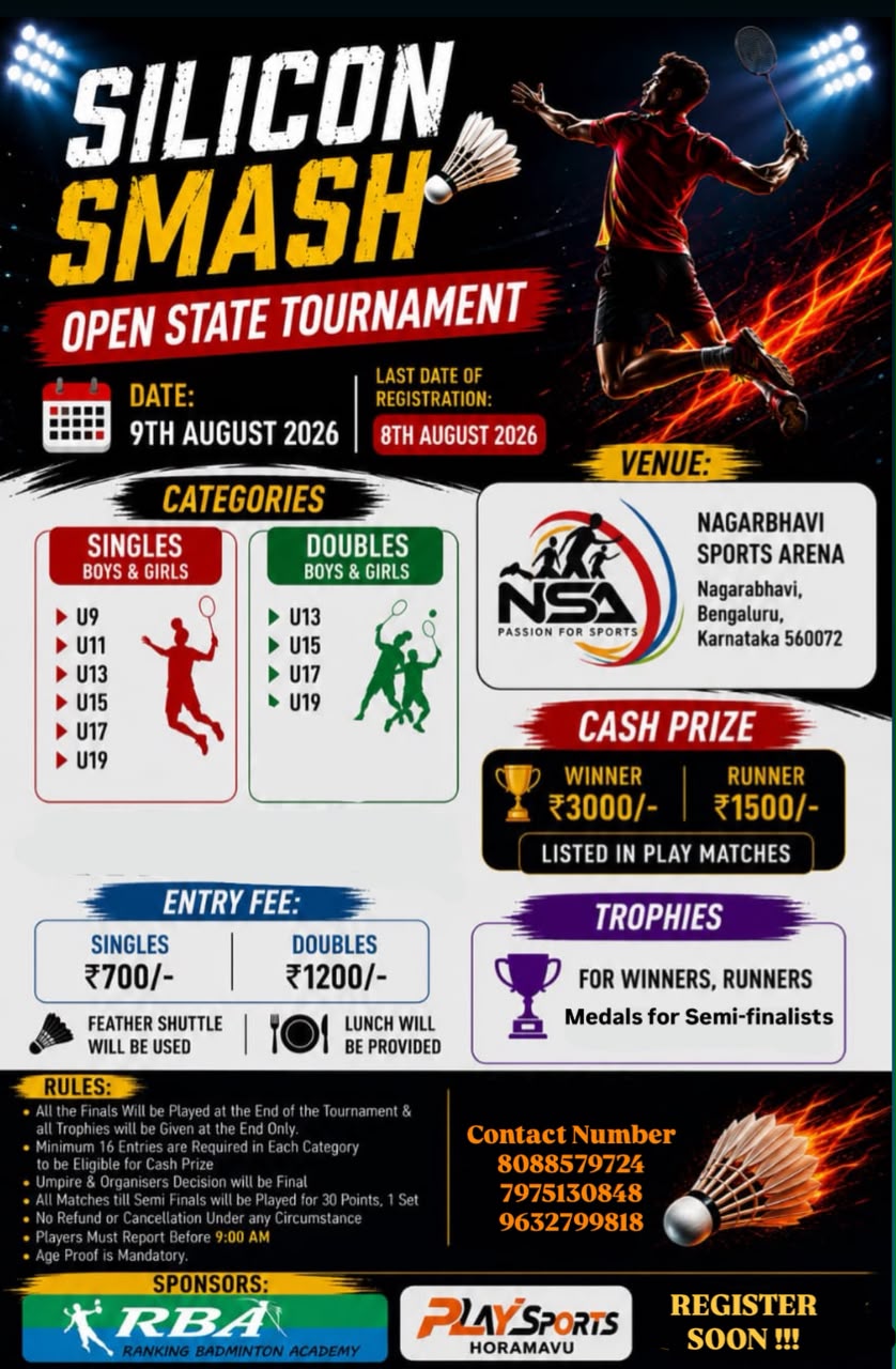 Silicon Smash Open State Tournament