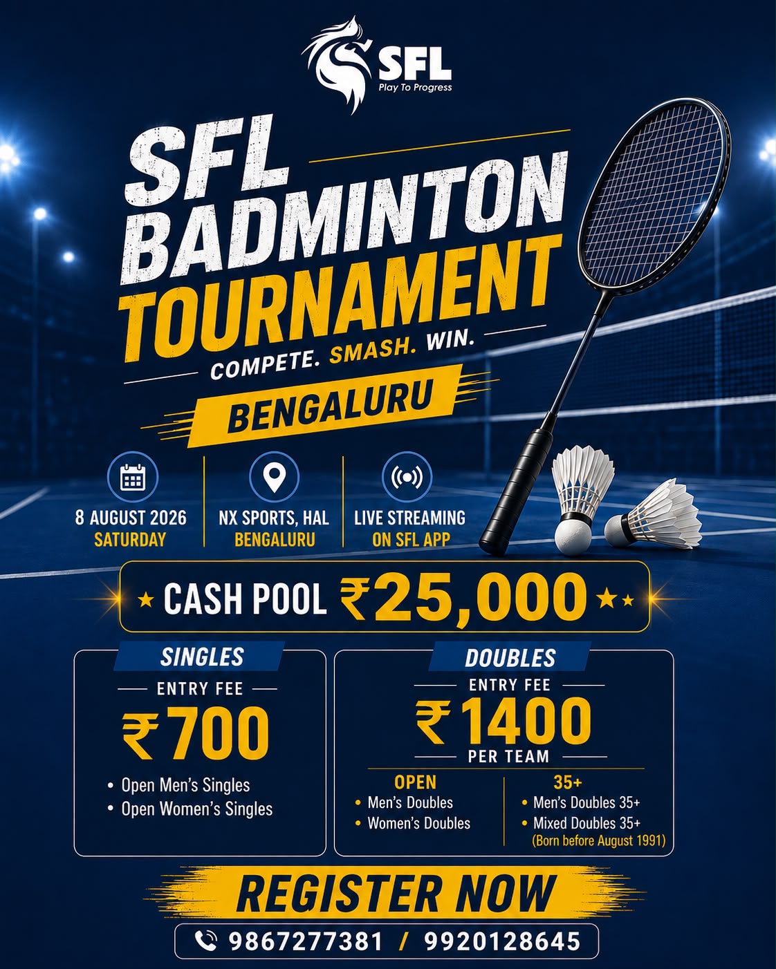 SFL Badminton Tournament