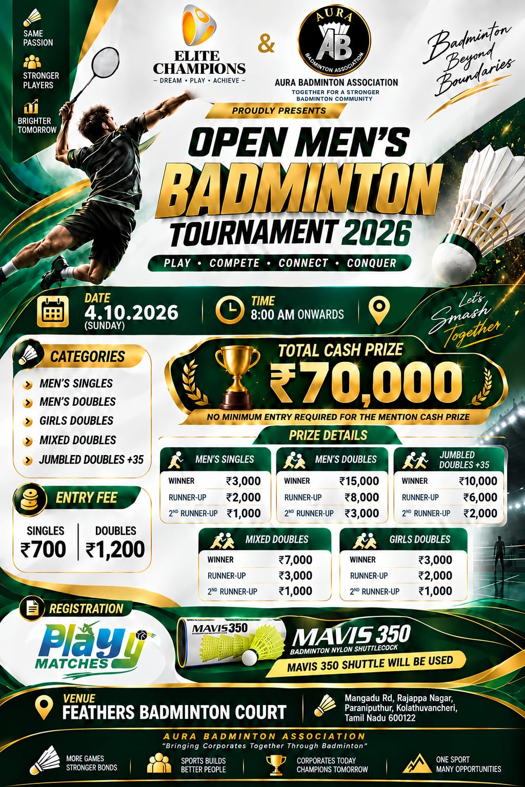 Open Men's Badminton Tournament 2026
