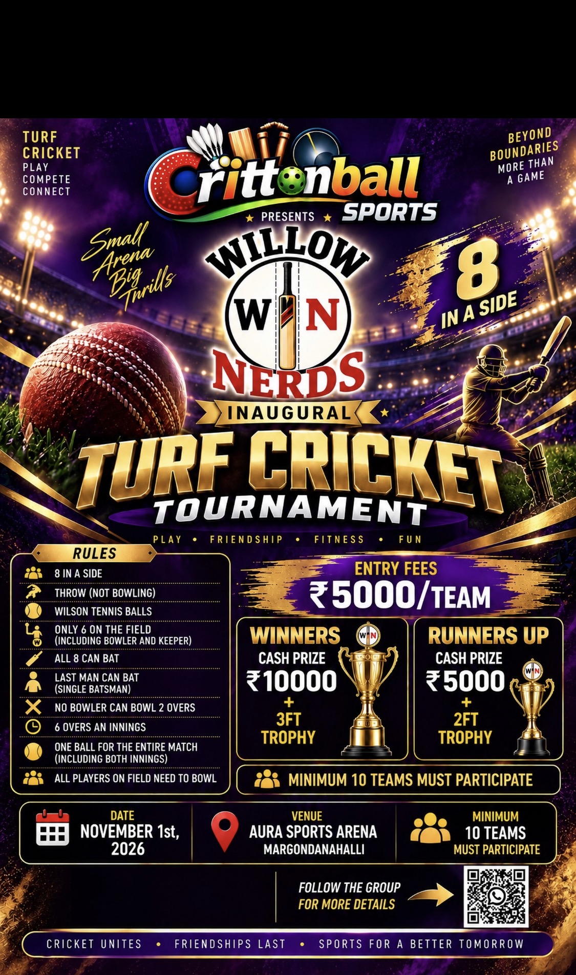 Willow Nerds Turf Cricket Tournament