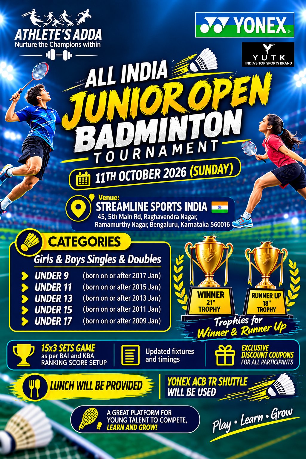 All India Junior Open Badminton Tournament