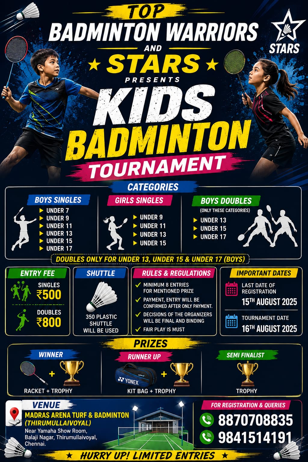 Kids Badminton Tournament