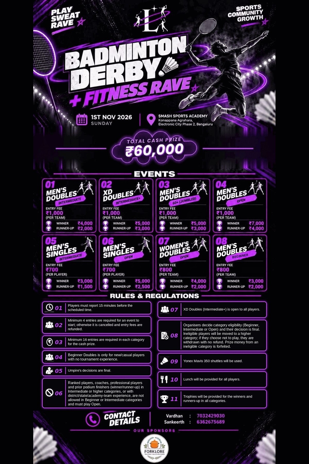 Lynore Badminton Derby X Fitness rave