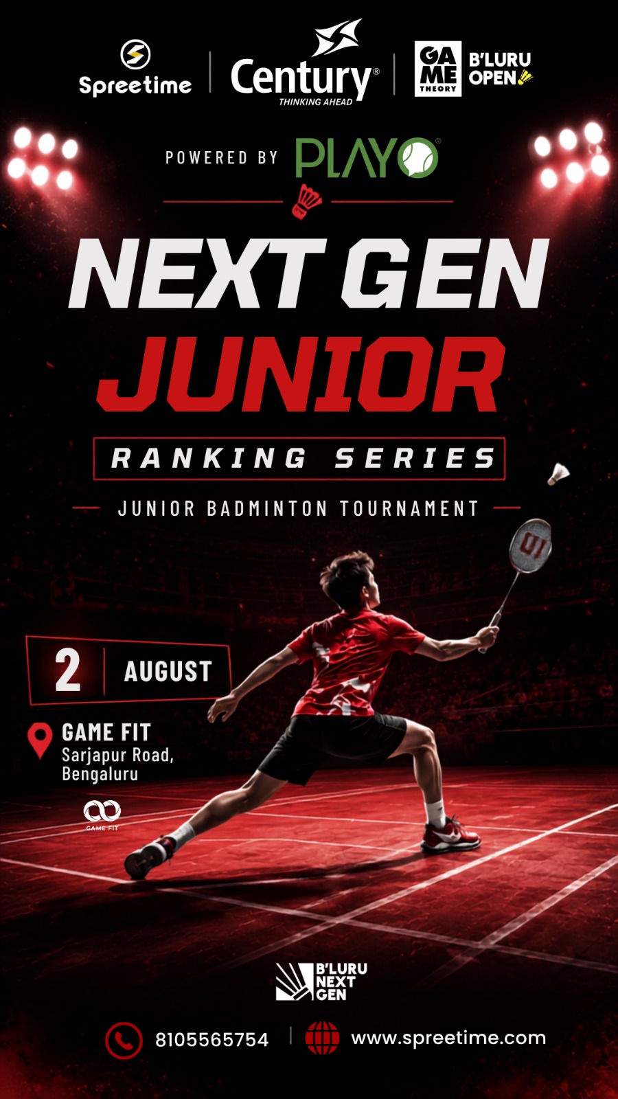 CENTURY presents Q2:2nd/3 Junior Ranking Tournament Second Ranking Tournament of the Quarter out of 3