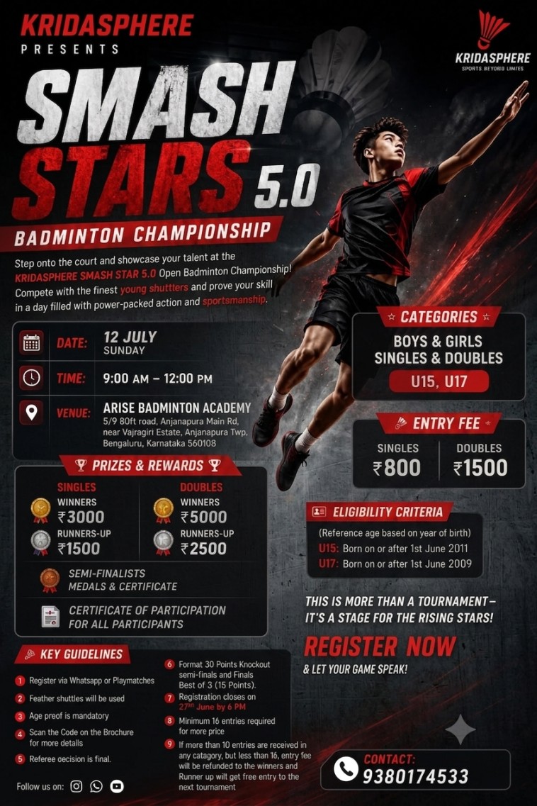 Kridasphere presents State Ranking Preparation Tournament