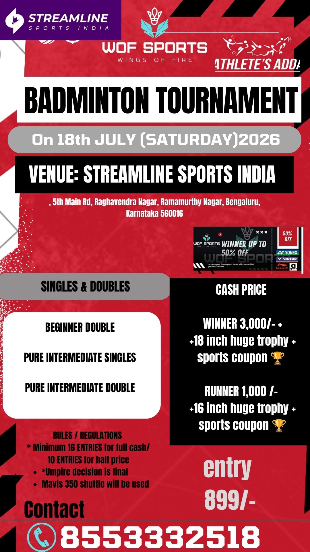 WOF BIGGEST ADULTS TOURNAMENT đ„