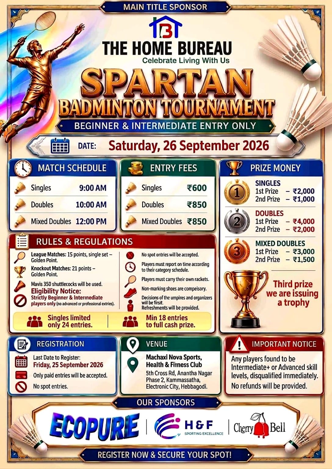 Spartan Badminton Tournament