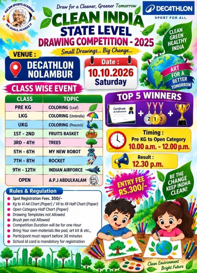 Clean India State Level Drawing Competition - 2025