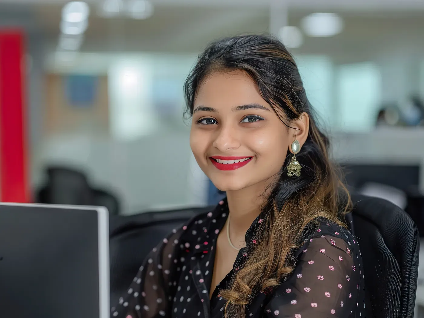 Client team member in the office