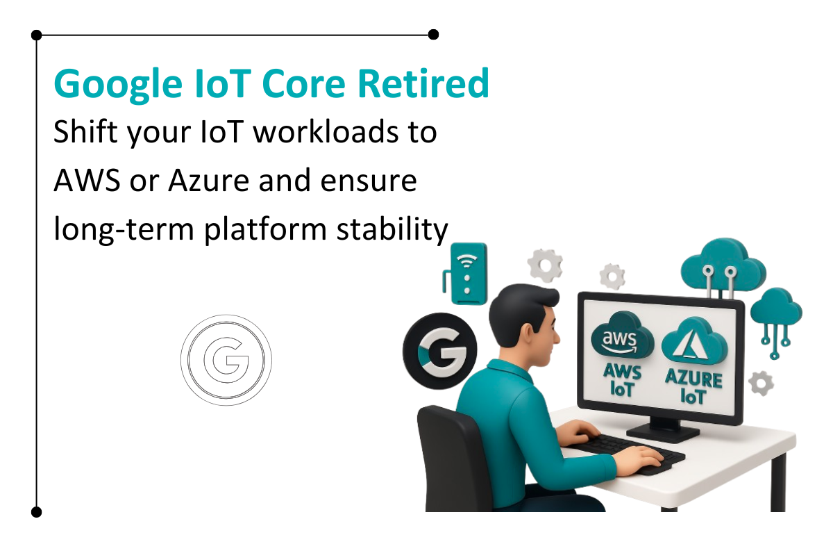 Image representing the topic of Google IoT Core retirement and alternative solutions discussed in the blog post.