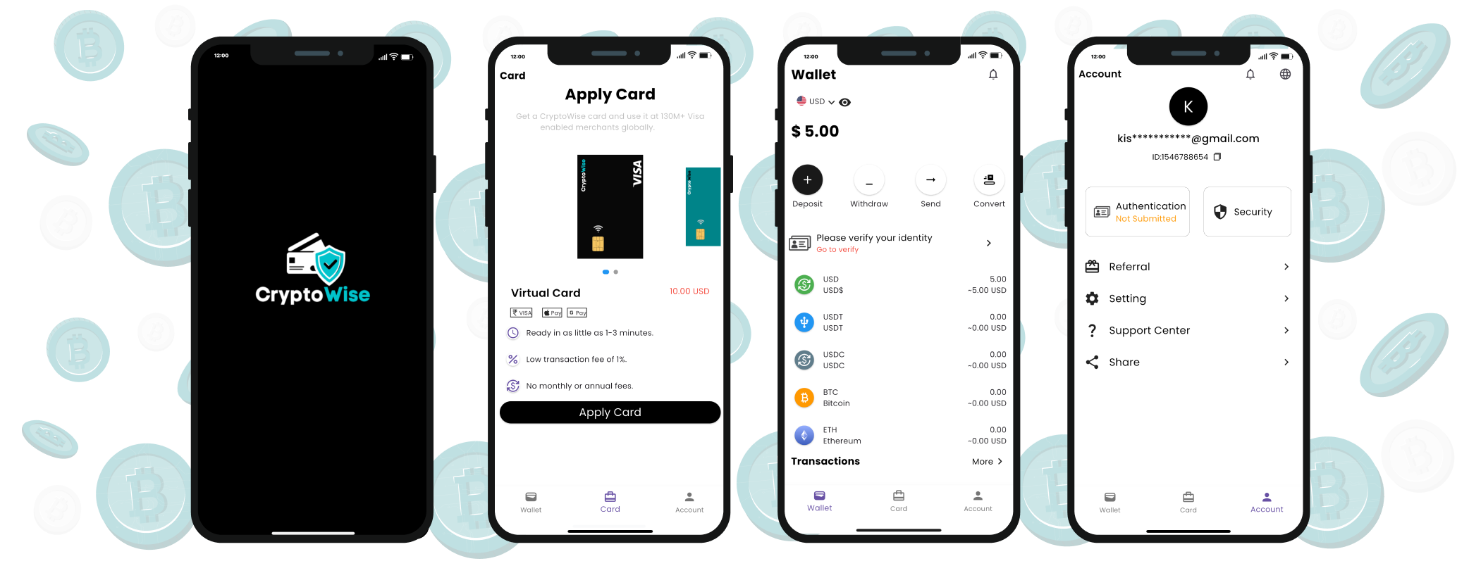 Crypto Platform with Visa Crypto Card & Debit Card