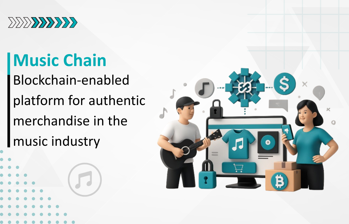 Blockchain-powered merchandise platform revolutionizing the music industry, enabling secure and transparent transactions for artists and fans