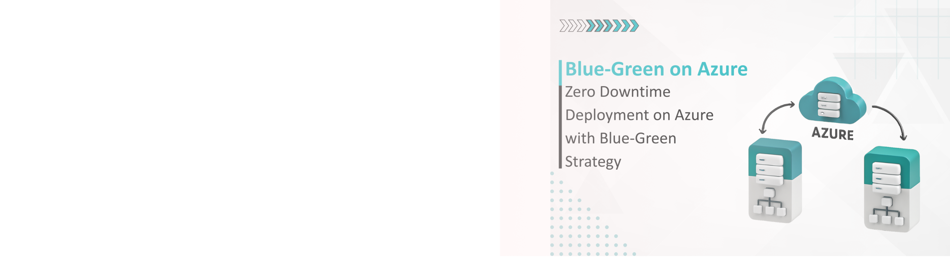 Illustration of Azure's blue-green deployment for B2B online platform, showcasing seamless deployment process and improved reliability