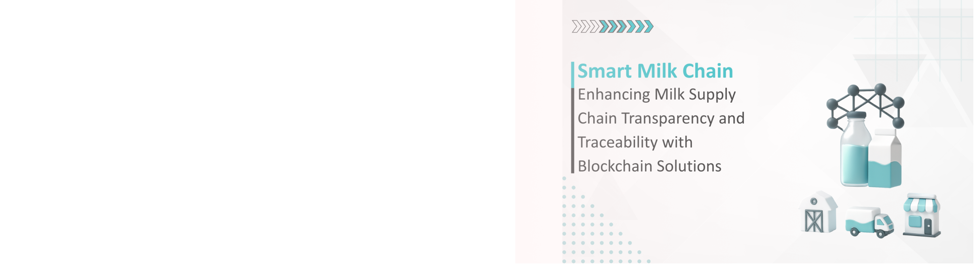 A dairy product on a blockchain background, representing blockchain-based supply chain management for a dairy company.