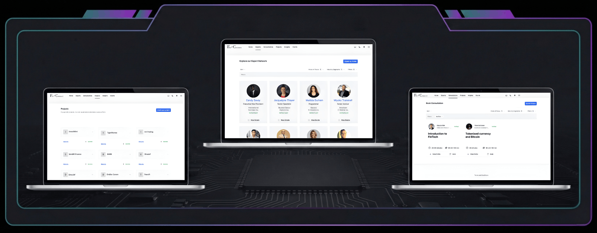 FinTech Project Collaboration & Investment Web Platform