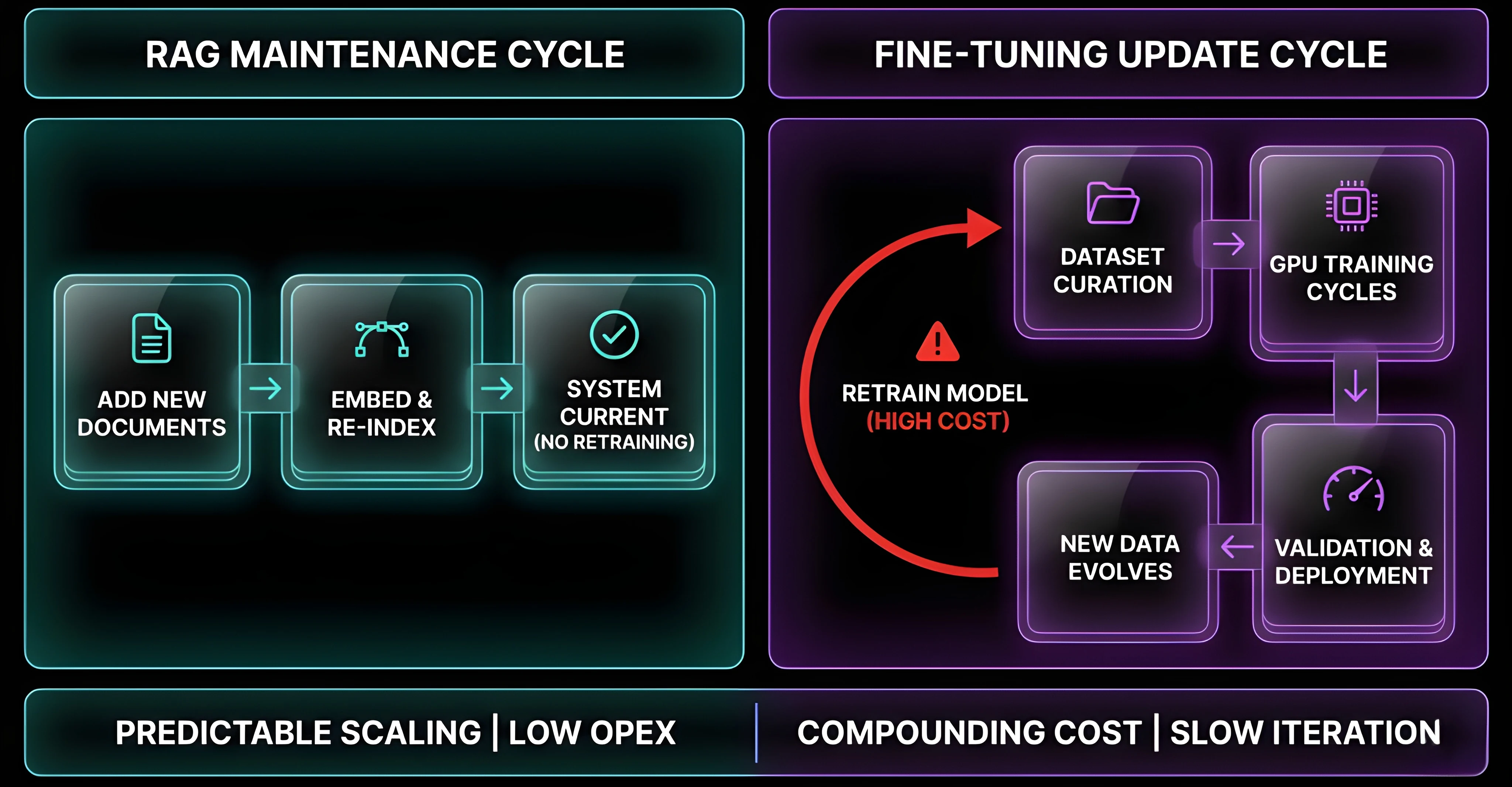 RAG vs Fine-Tuning: CTO Guide to Choosing the Right AI Architecture