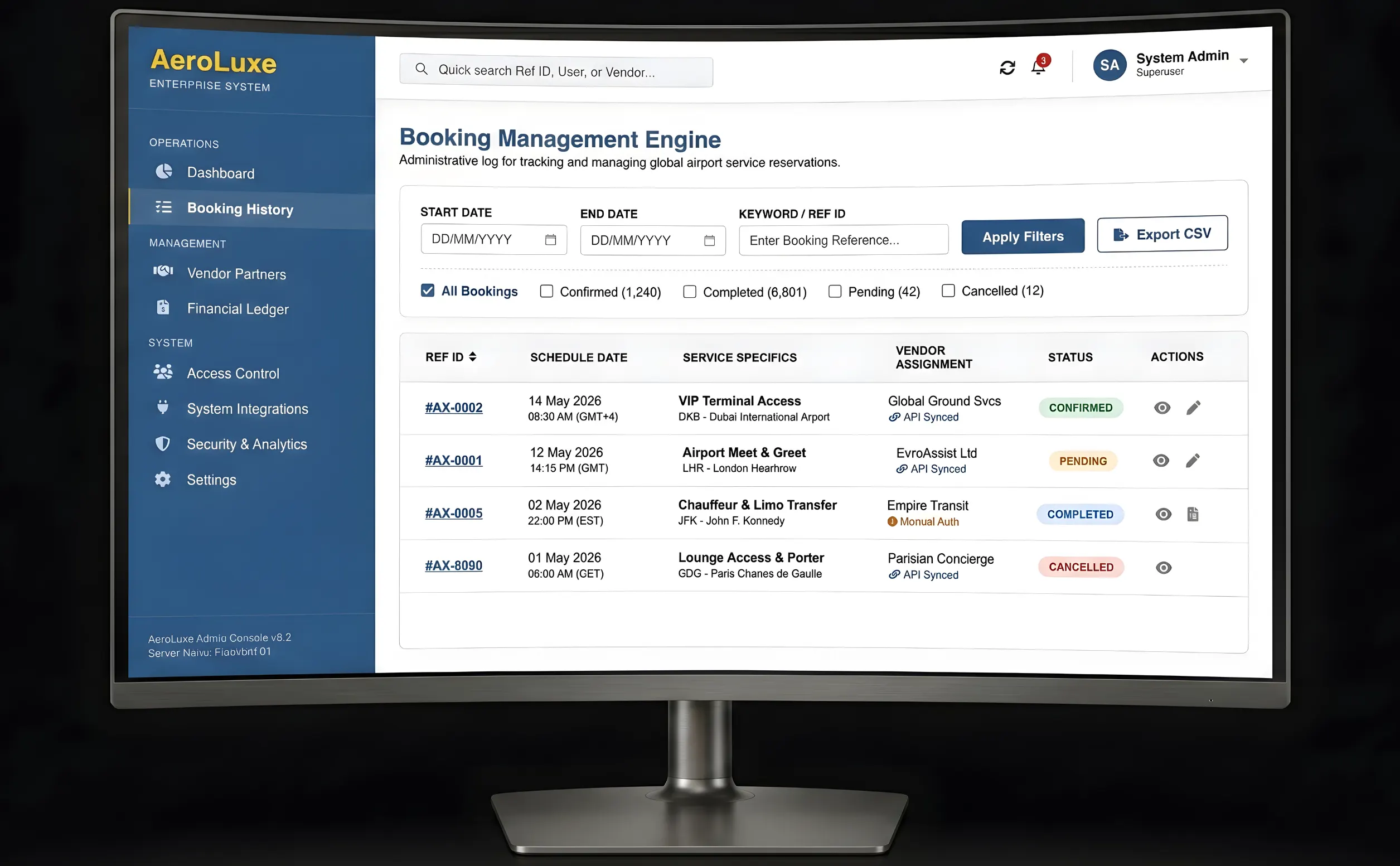 Administrative Control Panel