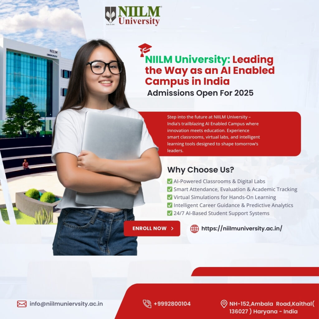 NIILM University Launches AI-Enabled Campus, Pioneering a New Era in Higher Education in India