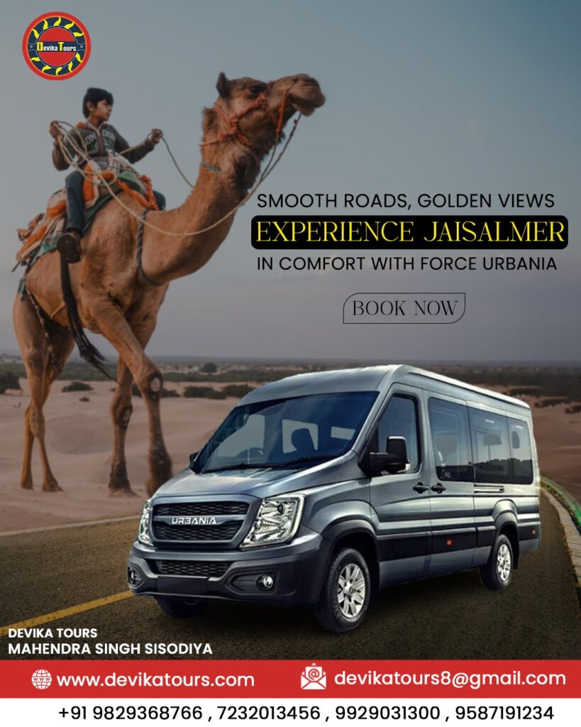 🚐 Force Urbania Tempo Traveller Rental in Jaipur – Devika Tours