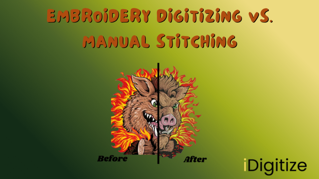 Embroidery Digitizing vs. Manual Stitching