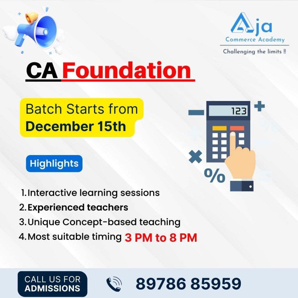 Top CMA Foundation Classes in Hyderabad: Aja Commerce Academy