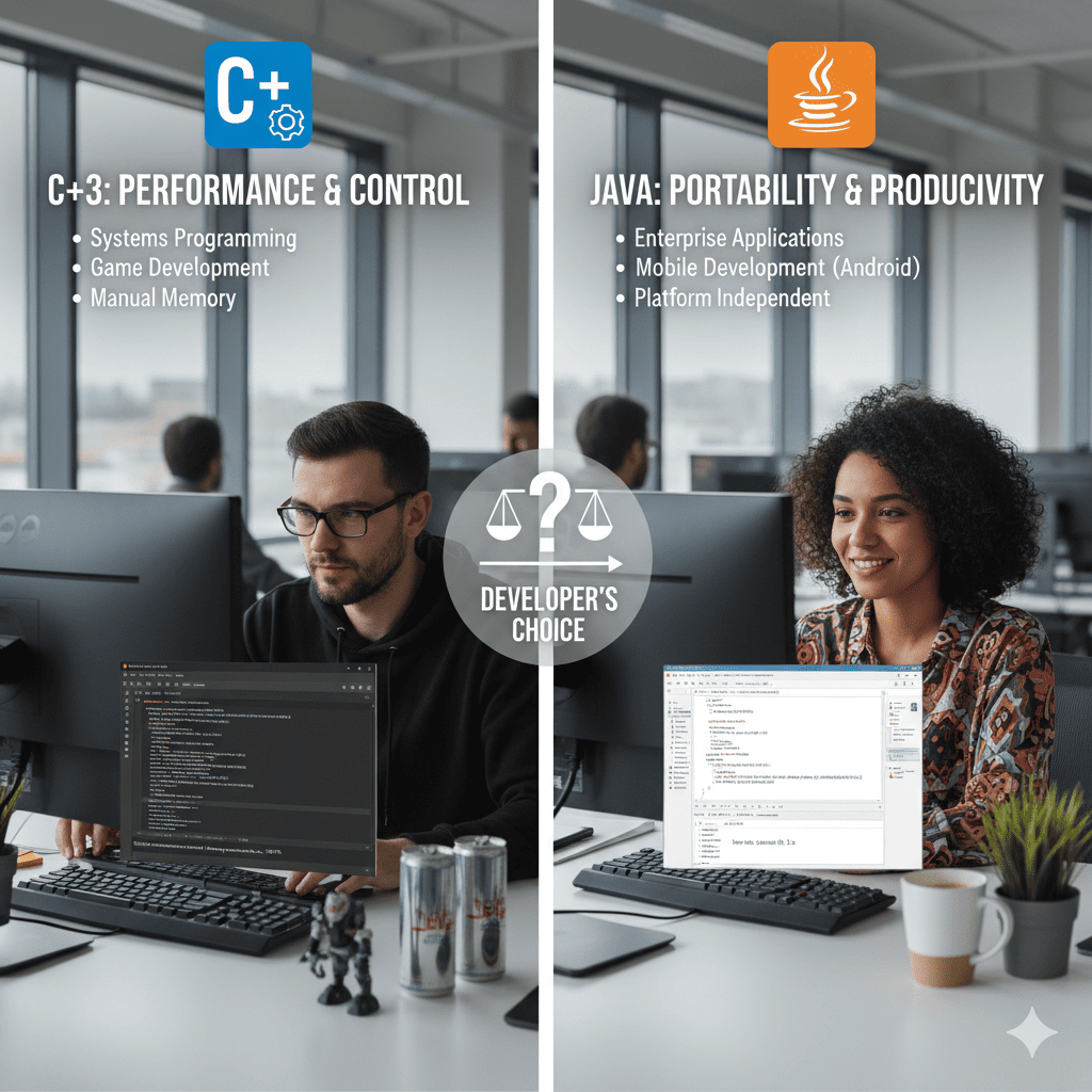 Comparing C++ and Java Through a Developer’s Lens
