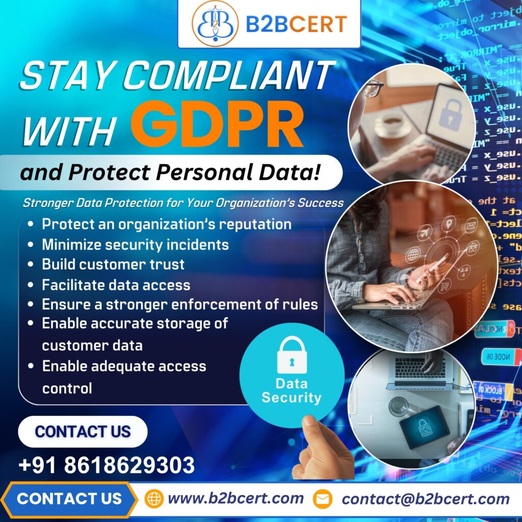 GDPR Certification in Bangalore | GDPR Consultants, Cost & Compliance Guide