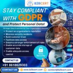 GDPR Certification in Bangalore | GDPR Consultants, Cost & Compliance Guide