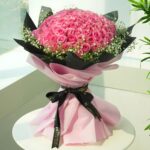 Express Love with Elegant Pink Flowers – Same Day Delivery in Mumbai by BloomsFlora