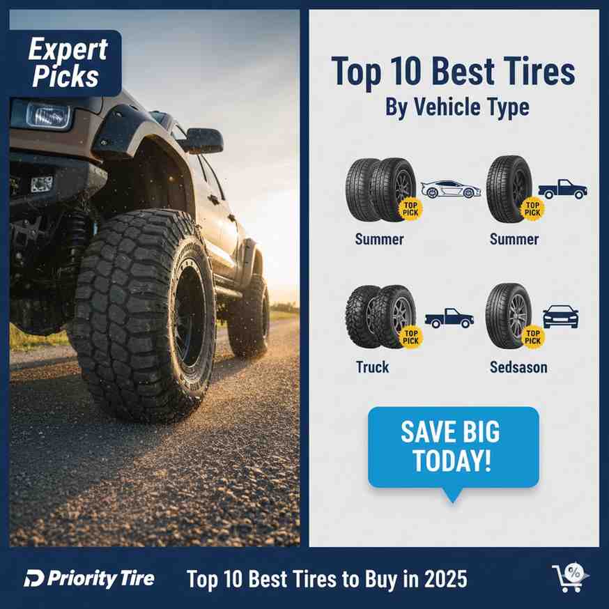 Top 10 Best Tires to Buy on Priority Tire in 2025 – Expert Picks by Vehicle Type