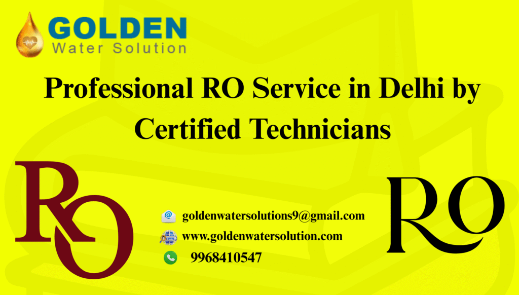 Professional RO Service in Delhi by Certified Technicians