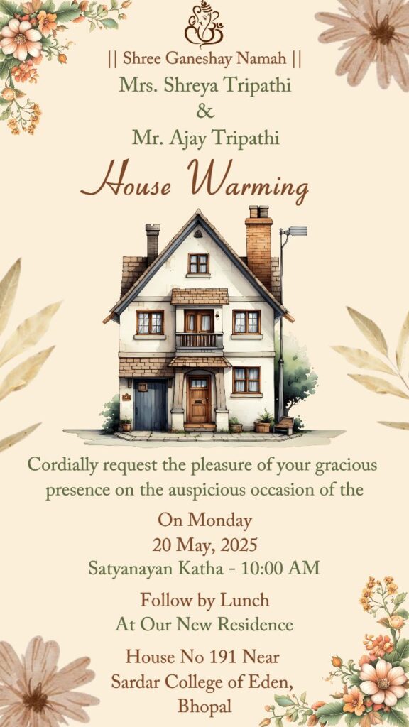 Free Housewarming Invitation Card Template For Your Home New