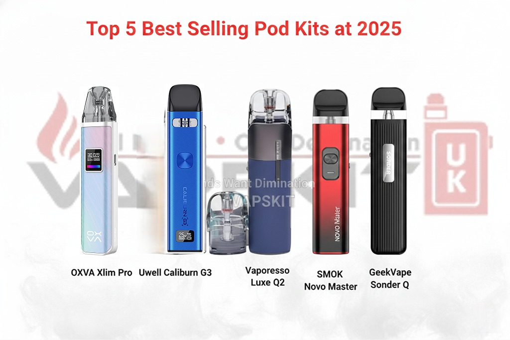 Top 5 Best Selling Pod Kits at VapeKit UK in 2025 (Why Customers Love Them)