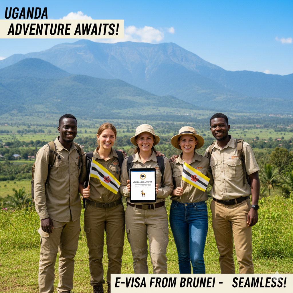 Apply for a Uganda e-Visa from Brunei