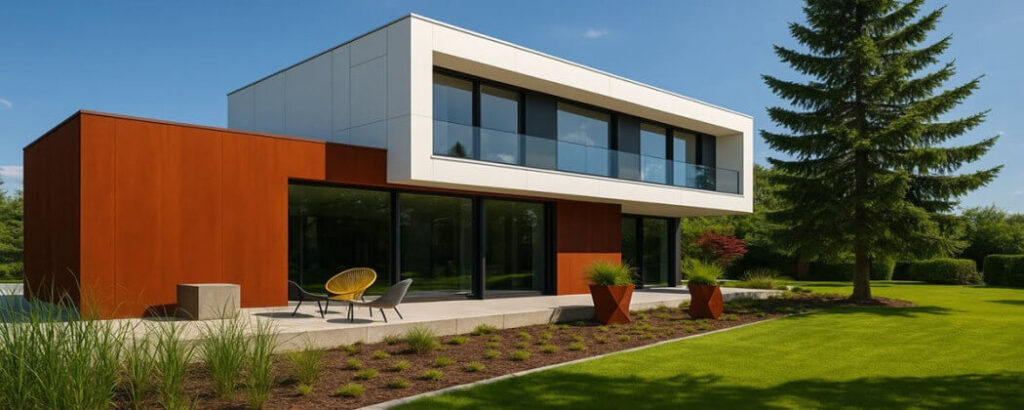 Elewacje cortenowe w architekturze nowoczesnej – materiał, który pracuje z czasem