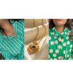 Emerald heart pendant for women