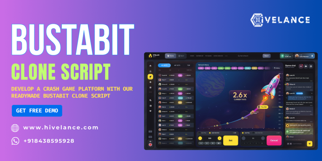 Bustabit clone script:Launch Your Own Crypto Crash Betting Platform with a Powerful Bustabit Clone Script