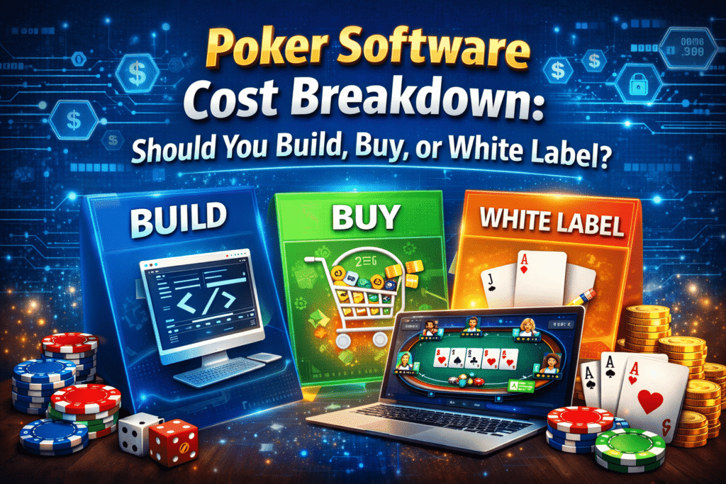 Build vs. Buy vs. White Label: The Complete Poker Game Development Cost Analysis