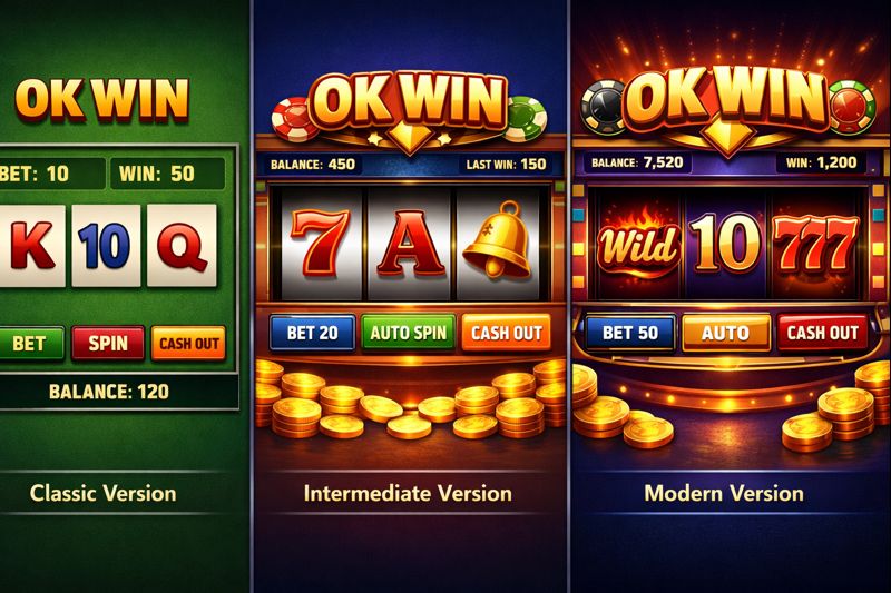 OK Win Game Visual Design Evolution From Simple Interface to Modern Gaming Experience