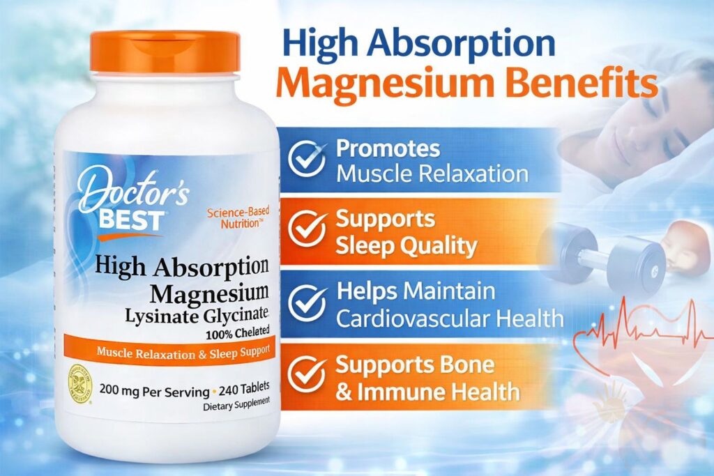 Doctor’s Best High Absorption Magnesium: The Smart Choice for Sleep, Stress, and Muscle Health