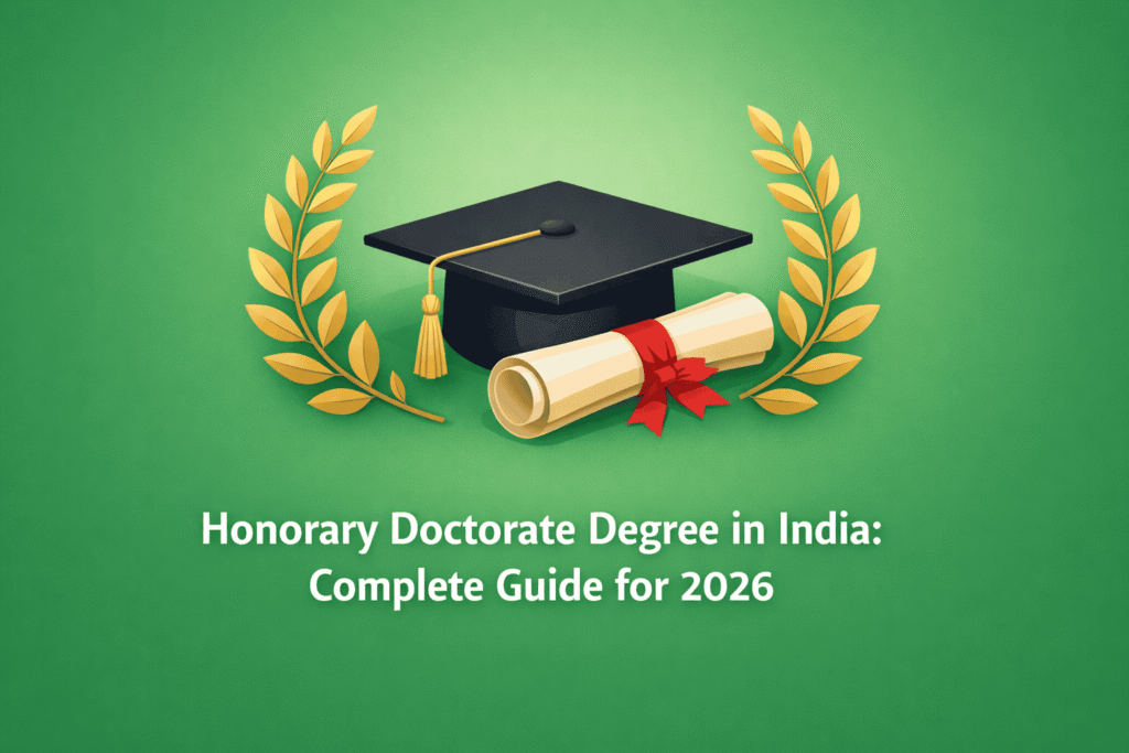 Honorary Doctorate Degree in India 2026: Complete Guide