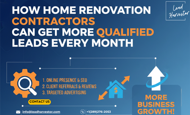 How Home Renovation Contractors Can Get More Qualified Leads Every Month?