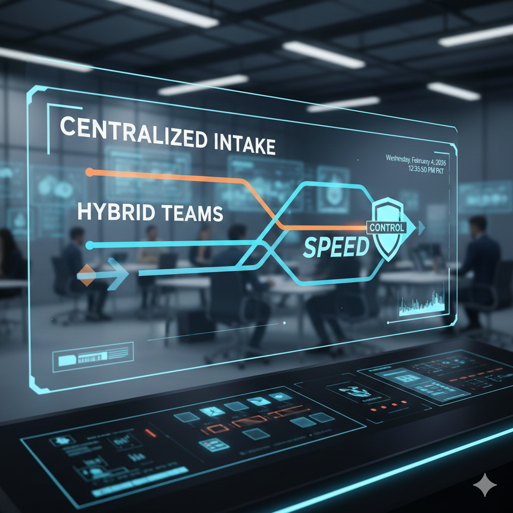 Centralized Intake for Hybrid Teams: Speed Without Losing Control