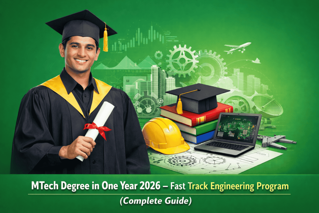 MTech Degree in One Year 2026 | Fast Track Engineering Program