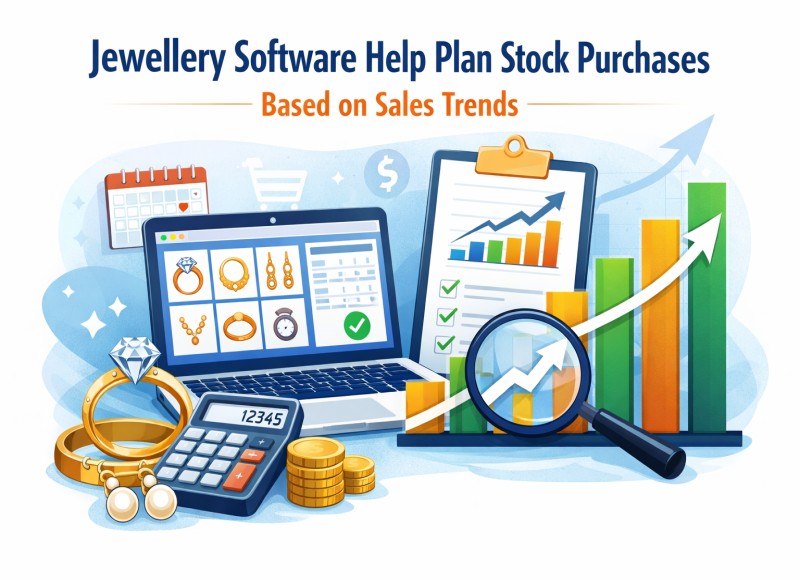 Can jewellery software help plan stock purchases based on sales trends?