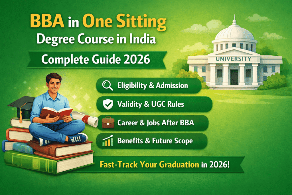 BBA in One Sitting Degree Course in India – Complete Guide 2026