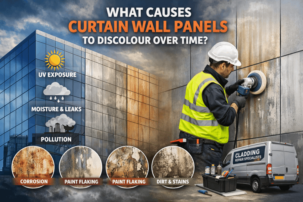 What Causes Curtain Wall Panels to Discolour Over Time?