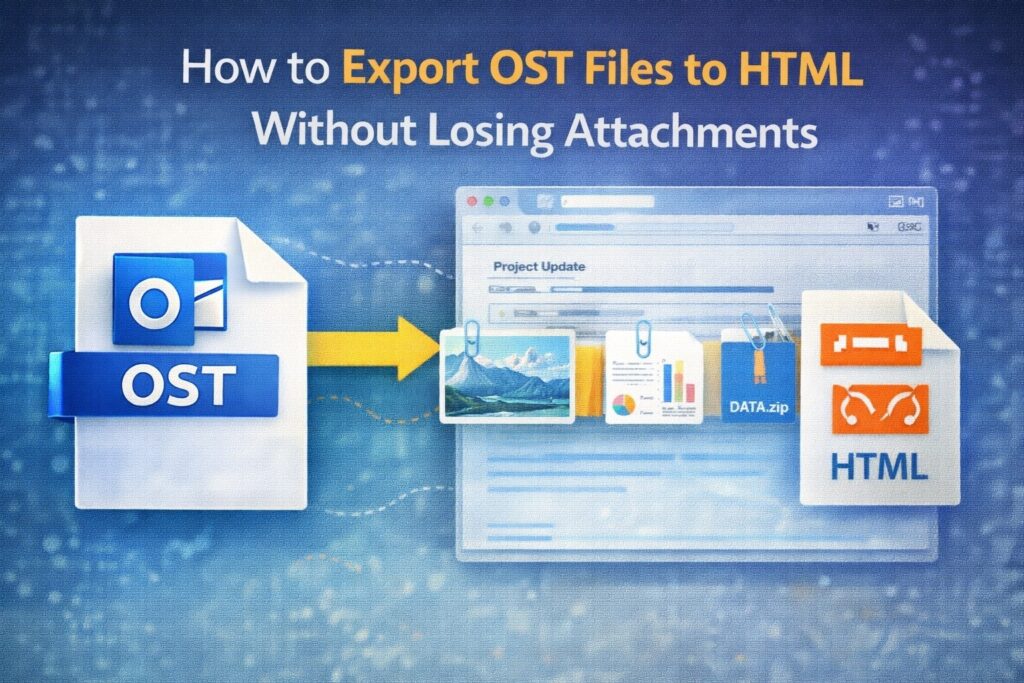 How to Export OST Files to HTML Without Losing Attachments