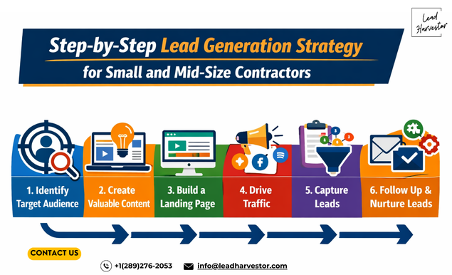 Step-by-Step Lead Generation Strategy for Small and Mid-Size Contractors