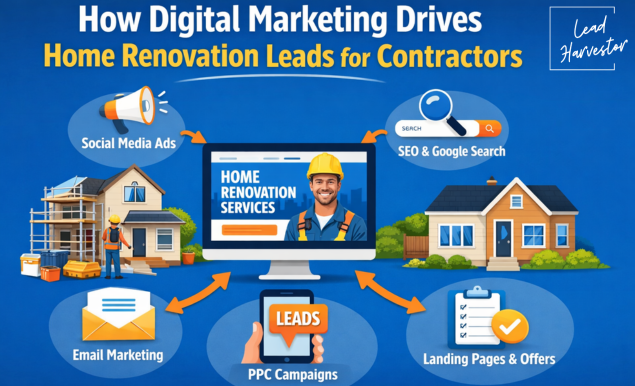 How Digital Marketing Drives Home Renovation Leads for Contractors?
